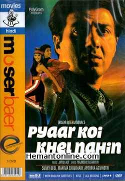 Pyaar Koi Khel Nahin DVD-1999  Sunny Deol, Mahima Choudhary, Apoorva Agnihotri, Alok Nath, Kulbhushan Kharbanda, Mohnish Bahl, Reema Lagoo, Bindu, Aasif Sheikh, Dilip Tahil, Rakesh Bedi, Dolly