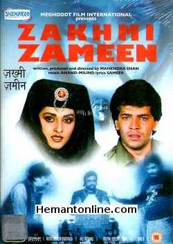 Zakhmi Zameen DVD-1990  Jaya Prada, Aditya Pancholi, Ranjeet, Ishrat Ali, Paresh Rawal, Annu Kapoor, Jamuna, Asrani, Sapna
