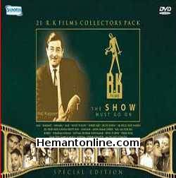 R K Films-21-DVD-Pack-The Show Must Go On Raj Kapoor, Rajendra Kumar, Rishi Kapoor, PremNath, Shashi Kapoor, Sanjeev Kumar, Nargis, Vaijayanti Mala, Dimple Kapadia, Zeenat Aman, Aishwarya Rai
