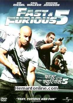 Fast and Furious 5 DVD-2011  Vin Diesel, Paul Walker, Jordana Brewster, Tyrese Gibson, Ludacris, Elsa Pataky, Gal Gadot, Tego Calderon, Don Omar, Matt Schulze, Dwayne Johnson, Sung