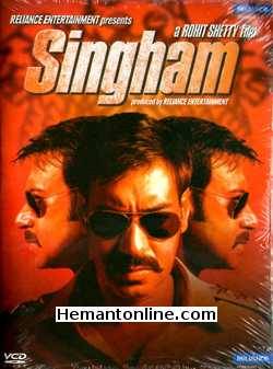 Singham VCD-2011  Ajay Devgan, Kajal Aggarwal, Prakash Raj, Ashok Saraf, Sachin Khedekar, Sonali Kulkarni, Anant Jog, Vijay Patkar, Jayant Sawarkar, Ashok Samarth, Kishore Nandlaskar,