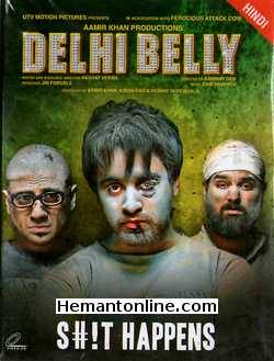 Delhi Belly VCD-2011  Imran Khan, Poorna Jagannathan, Shenaz Treasuryvala, Vir Das, Kunal Roy Kapoor, Vijay Raaz, Paresh Ganatra, Raju Kher, Rahul Singh, Rahul Pendkalkar, Pradeep