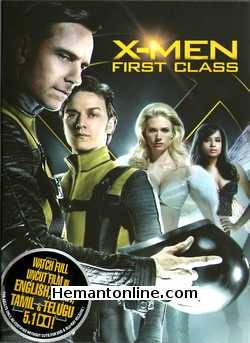 X Men-First Class DVD-2011 -Hindi-English James McAvoy, Laurence Belcher, Michael Fassbender, Bill Milner, Kevin Bacon, Rose Byrne, Jennifer Lawrence, Beth Goddard, Morgan Lily, Oliver Platt, Alex Gonzalez,