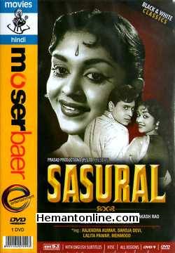 Sasural DVD-1961  Rajendra Kumar, Saroja Devi, Lalita Pawar, Mehmood