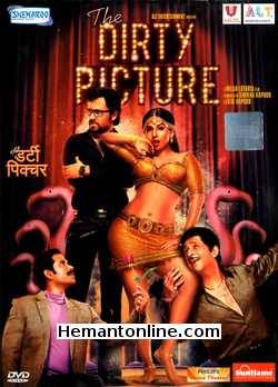 The Dirty Picture DVD-2011  Vidya Balan, Naseeruddin Shah, Emraan Hashmi, Tusshar Kapoor, Imran Hasnee, Anju Mahendroo, Rajesh Sharma, Mangal Kenkre, Shivani Tanskale, Vikas Srivastav, Mukesh Ahuja