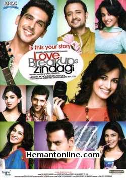 Love Breakups Zindagi DVD-2011  Zayed Khan, Dia Mirza, Cyrus Sahukar, Tisca Chopra, Satyadeep Mishra, Vaibhav Talwar, Aurita Ghosh, Umang Jain, Farida Jalal, Pallavi Sharda, Soni Razdan,