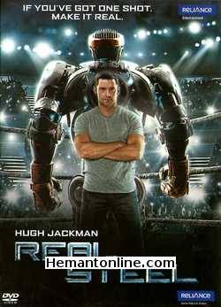 Real Steel DVD-2011 -Hindi Hugh Jackman, Dakota Goyo, Evangeline Lilly, Anthony Mackie, Kevin Durand, Hope Davis, James Rebhorn, Karl Yune, Olga Fonda, John Gatins, Sophie Levy,
