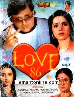 Love 86 VCD-1986  Tanuja, Govinda, Neelam, Rohan Kapoor, Farha, Manorama, Shafi Inamdar, Satish Shah, Ravi Vaswani, Johnny Lever, Asrani, Birbal, Guddi Maruti