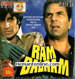 Ram Balram VCD-1980  Amitabh Bachchan, Dharmendra, Zeenat Aman, Rekha, Ajit, Prem Chopra, Amjad Khan, Sujit Kumar, Helen, Urmila Bhatt, Utpal Dutt, Asit Sen, Bharat Kapoor,