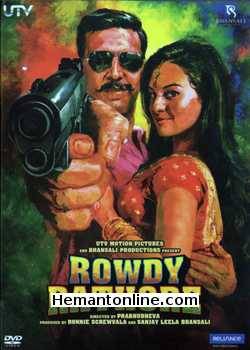 Rowdy Rathore DVD-2012  Akshay Kumar, Sonakshi Sinha, Nasser, Paresh Ganatra, Supreeth Reddy, Jayant Gadekar, Yashpal Sharma, Special Appearances by Kareena Kapoor, Prabhu Deva, Maryam Zakaria,