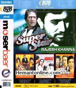 Rupaye Dus Karod-Awaaz-Woh Phir Aayegi 3-in-1 DVD Rupaye Dus Karod(1991): Rajesh Khanna, Chunky Pandey, Avinash Wadhawan, Sadashiv Amrapurkar, Deepika, Amrita Singh, Kiran Kumar, Sonu WaliaAwaaz(1984): Rajesh Khanna, Jaya Prada,