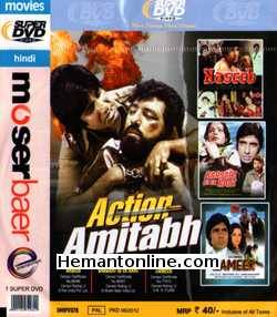 Naseeb-Barsaat Ki Ek Raat-Zameer 3-in-1 DVD Naseeb (1981): Amitabh Bachchan, Rishi Kapoor, Hema Malini, Kim, Shatrughan Sinha, Reena Roy, Jeevan, Amjad Khan, Shakti Kapoor, Dinesh Hingoo, Shammi KapoorBarsaat