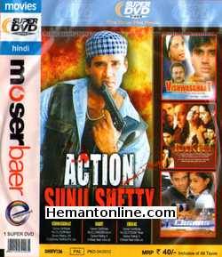 Vishwasghaat-Rakht-Ehsaas 3-in-1 DVD Vishwasghaat (1996): Sunil Shetty, Anjali Jatthar, Kiran Kumar, Anupam Kher, Ishrat Ali, Mahesh Anand, Mushtaq Khan, Amrit PatelRakht (2004): Sunil Shetty, Sanjay