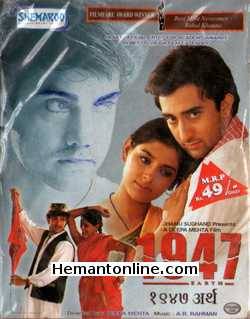 1947 Earth VCD-1998  Aamir Khan, Nandita Das, Rahul Khanna, Mala Sethna, Shabana Azmi, Kulbhushan Kharbanda, Kitu Gidwani, Raghuvir Yadav, Gulshan Grover, Eric Peterson, Arif Zakaria