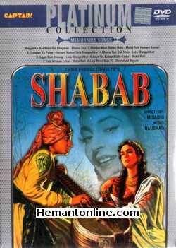 Shabab DVD-1954  Bharat Bhushan, Nutan, Shyam Kumar, Wasti, Badri Prasad, Yashodra Katju, Asant Kumar
