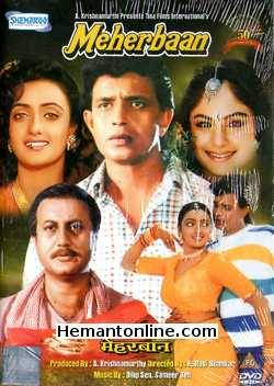 Meherbaan DVD-1993  Mithun Chakraborty, Ayesha Jhulka, Sadashiv Amrapurkar, Kader Khan, Anupam Kher, Shantipriya, Ajinkya Deo