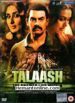 Talaash 2012 DVD Aamir Khan, Kareena kapoor, Rani Mukherji, Nawazuddin Siddiqui, Raj Kumar Yadav, Shernaz Patel, Aditi Vasudev 