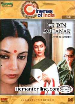 Ek Din Achanak DVD-1989  Shabana Azmi, Dr. Sreeram Lagoo, Aparna Sen, Rupa Ganguly, Uttara Baokar, Arjun Chakrabarty, Manohar Singh, Anil Chatterjee