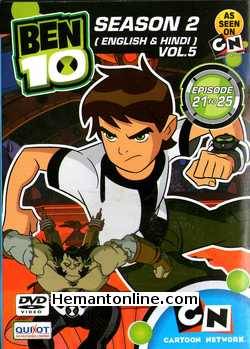 Ben 10 Season 2 Vol 5 DVD-English-Hindi Animated