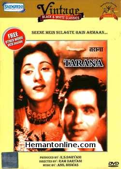 Tarana DVD-1951  Dilip Kumar, Madhubala, Shyama, Jeevan, Gulab, M. Kumar, Dewaskar, Girdhari, Chandu, Vikram Kapoor, Gope