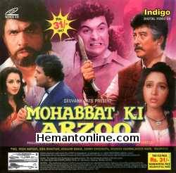 Mohabbat Ki Arzoo VCD-1994  Rishi Kapoor, Zeba Bakhtiar, Ashwini Bhave, Danny Denzongpa, Mukesh Khanna, Kader Khan, Mehmood