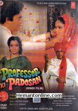Professor Ki Padosan DVD-1993  Sanjeev Kumar, Padmini Kolhapure, Shekhar Suman, Dilip Tahil, Deven Verma, Aruna Irani, Asha Pareekh, Amitabh Bachchan