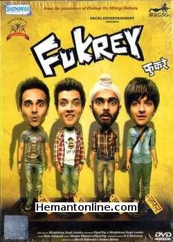 Fukrey 2013 DVD Pulkit Samrat, Manjot Singh, Ali Fazal, Richa Chadda, Priya Anand, Vishakha Singh, Ajay Trehan, Pankaj Tripathy