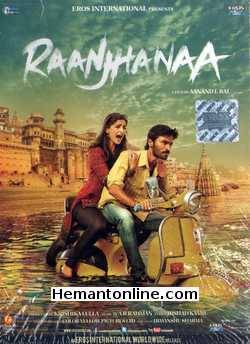 Raanjhanaa DVD-2013  Dhanush, Sonam Kapoor, Abhay Deol, Swara Bhaskar, Shilpi Marwaha Mohammed Zeeshan Ayyub