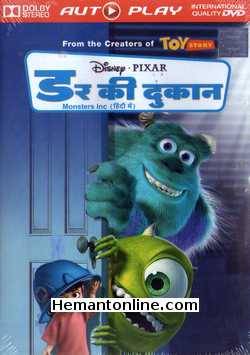 Monsters Inc -Darr Ki Dukaan DVD-2001 -Hindi John Goodman, Billy Crystal, Mary Gibbs, Steve Buscemi, James Coburn, Jennifer Tilly, Bob Peterson