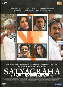 Satyagraha 2013 DVD Amitabh Bachchan, Ajay Devgn, Arjun Rampal, Kareena Kapoor, Manoj Bajpayee, Amrita Rao, Vipin Sharma, Shireesh Sharma, Indraneil Sengupta, Anjali Patil, Ajay Trehan,