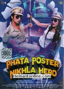 Phata Poster Nikla Hero DVD-2013  Shahid Kapoor, Ileana, Padmini Kolhapure, Darshan Jariwala, Tinnu Anand, Rana Jung Bahadur, Mithilesh Chaturvedi, Nargis Fakhri, Vijay Gupta, Zakir Hussain, Salman Khan,