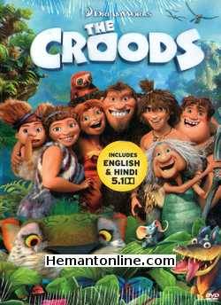 The Croods DVD-2013 -English-Hindi Voices Of Nicolas Cage, Emma Stone, Ryan Reynolds, Catherine Keener, Cloris Leachman, Clark Duke, Chris Sanders, Randy Thom