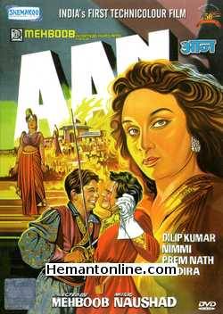 Aan DVD-1952 -Colour Dilip Kumar, Nadira, Nimmi, Murad, Cuckoo, Premnath, Mukri, Amir Banu, Sheela Naik