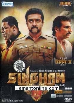Mein Hoon Surya Singham 2 DVD-2013 -Hindi Suriya, Anushka Shetty, Hansika Motwani, Vivek, Santhanam, Radha Ravi, Nasser, Vijayakumar, Rahman, Mukesh Rishi, K. Vishwanath, Raja Krishnamurthy