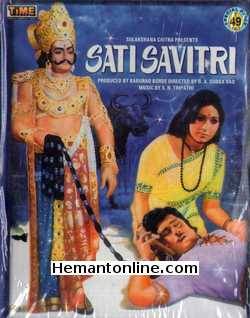 Sati Savitri VCD-1981  Taraka Rama Rao Nandamuri, Krishna, Raju, Kanta Rao, Prabhakar Reddy, Pushpakumari, Vani Laxmi