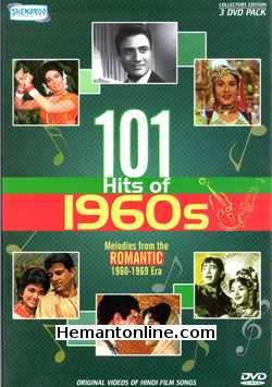 101 Hits of 1960s DVD-3-Disc-Edition-Songs  Original Hindi Movie Songs from 1960 - 1969 Era