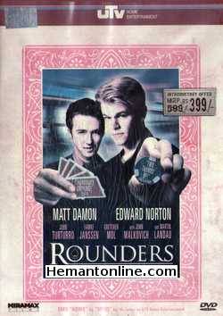 Rounders DVD-1998  Matt Damon, Edward Norton, Gretchen Mol, John Malkovich, Paul Cicero, Ray Iannicelli, Merwin Goldsmith, Sonny Zito, John Turturro, Josh Mostel, Mal Z.