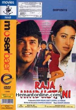 Raja Hindustani 1996 DVD Aamir Khan, Karishma Kapoor, Johny Lever, Navneet Nishan, Archana Puransingh, Suresh Oberoi, Kunal Khemu