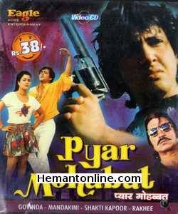 Pyar Mohabbat VCD-1988 Govinda, Mandakini, Rakhee, Kader Khan, Shakti Kapoor, Bindu