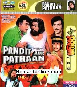 Pandit Aur Pathan VCD-1977 Mehmood, Joginder, Nazneen, Helen, Kiran Kumar, Agha, Rajan Haskar, Nasir Hussain, Dheeraj Kumar, Mukri