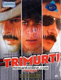 Trimurti 1995 VCD Jackie Shroff, Anil Kapoor, Shahrukh Khan, Priya Tendulkar, Gautami, Anjali Jathar, Mohan Agashe