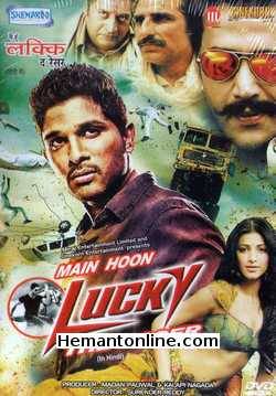 Main Hoon Lucky The Racer 2014 DVD: Race Gurram Hindi Allu Arjun, Shyam, Shruti Haasan, Saloni, Posani Murali Krishna, Ravi Kishan, Mukesh Rishi, Prakash Raj