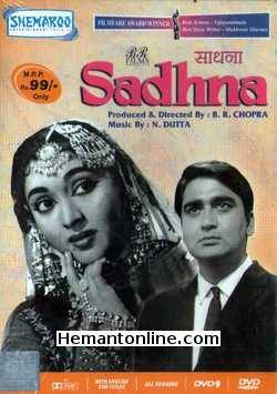 Sadhna 1958 DVD Sunil Dutt, Vyjayantimala, Padmini, Shashikala, Mala Sinha, Leela Chitnis, Radhakishan, Manmohan Krishna, Nandini