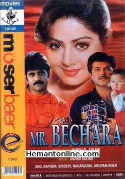Mr. Bechara 1996 DVD Anil Kapoor, Sridevi, Nagarjuna, Anupam Kher, Shakti Kapoor, Tiku Talsania, Avtar Gill, Shammi