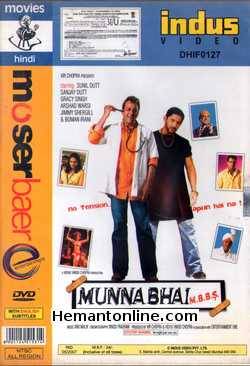 Munna Bhai M.B.B.S. 2003 DVD Sanjay Dutt, Sunil Dutt, Arshad Warsi, Gracy Singh, Boman Irani, Rohini Hattangadi, Jimmy Shergill, Kurush Deboo, Yatin Karyekar, Suresh Chatwal, Neha Dubey,