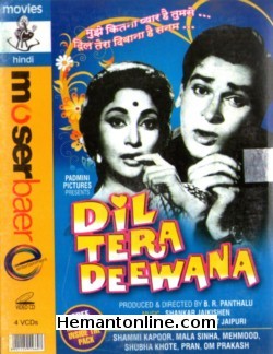 Dil Tera Deewana 1962 VCD with Free Movie VCD Shammi Kapoor, Mala Sinha, Mehmood, Om Prakash, Shubha Khote, Pran