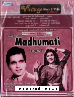 Madhumati 1958 VCD Dilip Kumar, Vyjayantimala, Johny Walker, Jayant, Pran