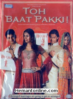 Toh Baat Pakki 2010 VCD Tabu, Sharman Joshi, Yuvika Chaudhary, Ayub Khan, Vatsal Sheth