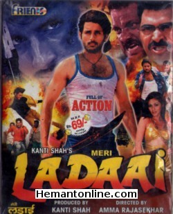 Meri Ladaai 2008 VCD Nitin, Sada, Sayaji Shinde, Chandra Mohan, Raghu Babu, Sudha, Venu Madhav, Ali, Narsingh Yadav, Geeta Singh, Gundu Hanumanta Rao, Uttej