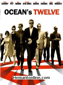 Oceans Twelve-2004 VCD Brad Pitt, Catherine Zeta Jones, George Clooney, Ed Cross, Julia Roberts, Don Tiffany, Anne Jacques